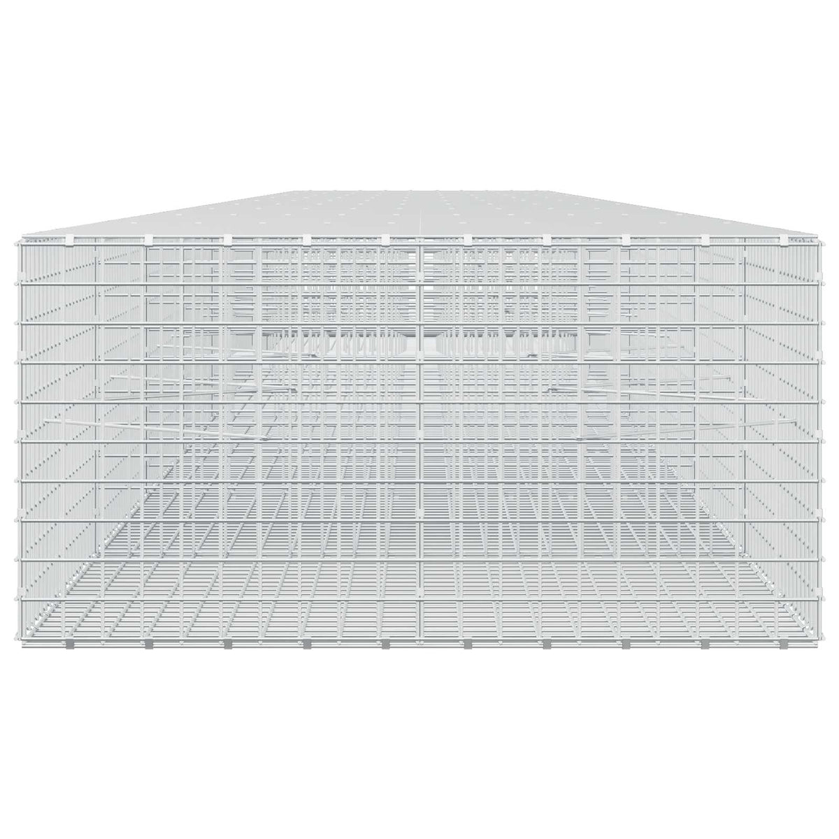 vidaXL Gabion with 3.5 mm Wire and 5x5 cm Mesh 950x100x50 cm 4