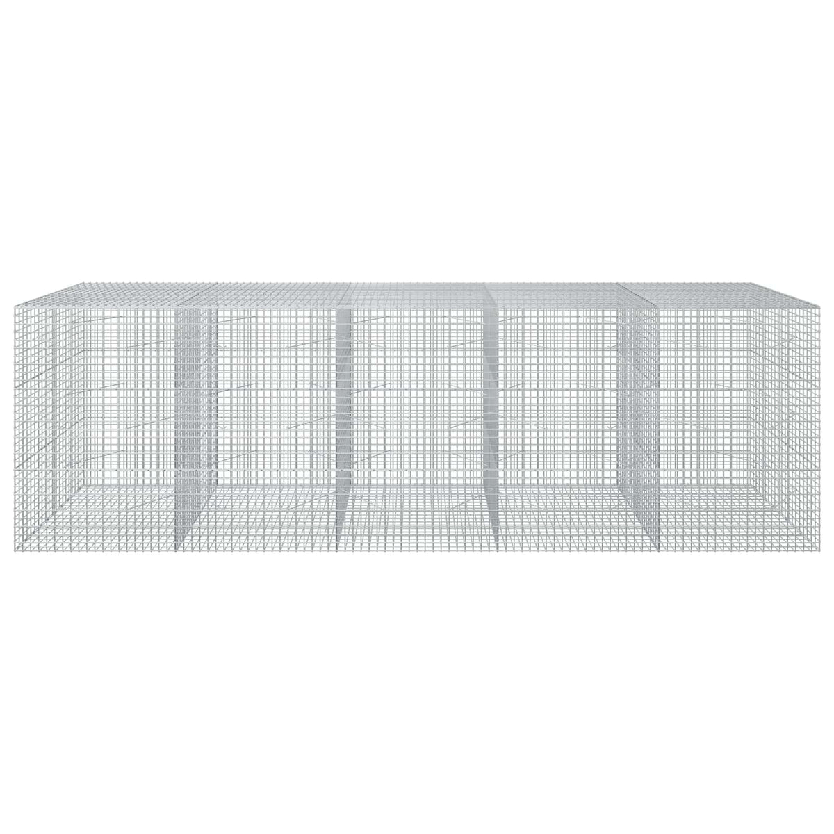 vidaXL Gabion with 3.5 mm Wire and 5x5 cm Mesh 500x100x150 cm 3