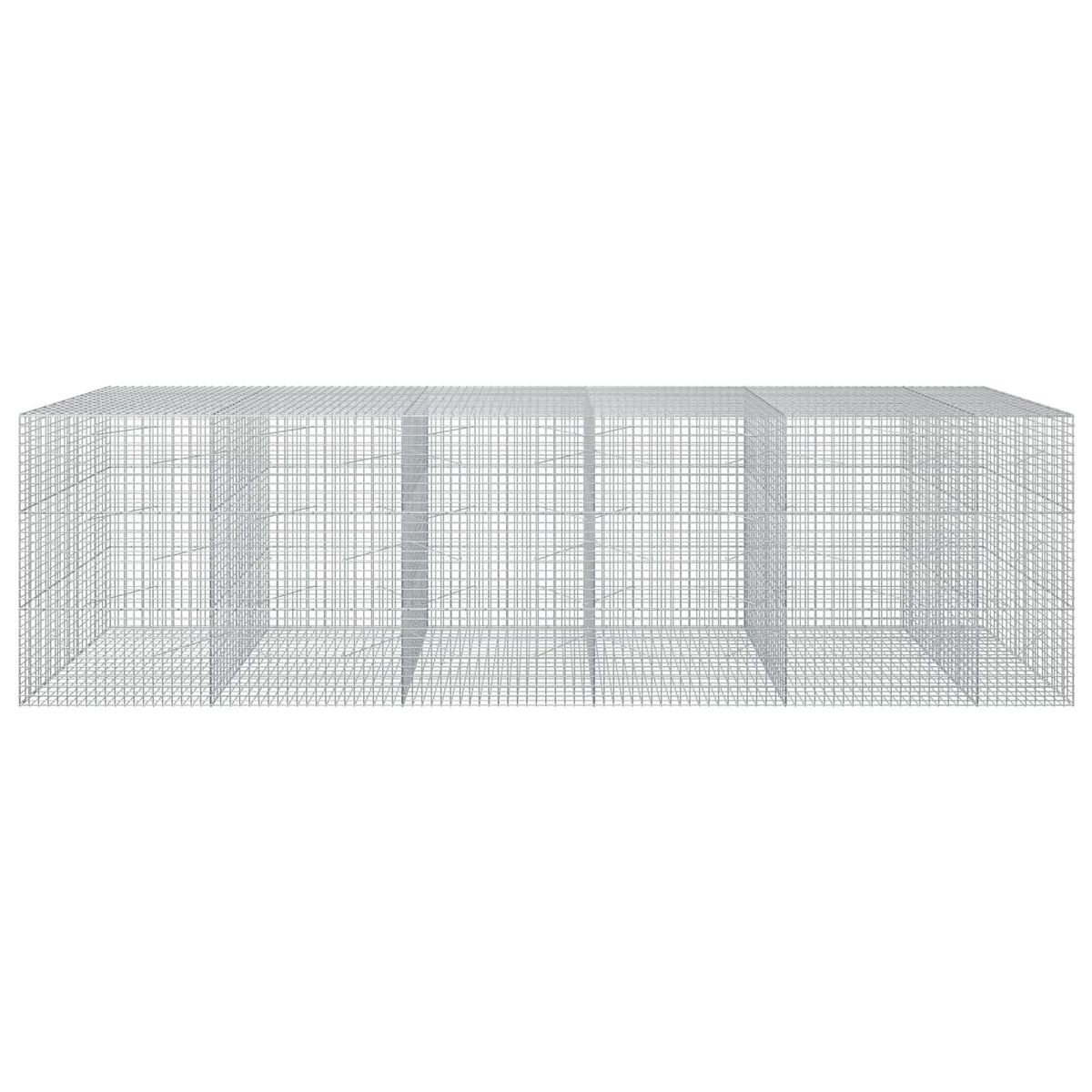 vidaXL Gabion with 3.5 mm Wire and 5x5 cm Mesh 550x100x150 cm 3