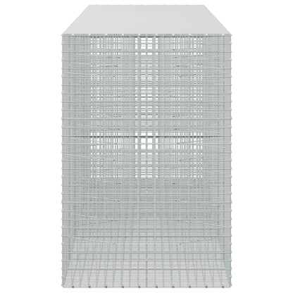 vidaXL Gabion with 3.5 mm Wire and 5x5 cm Mesh 550x100x150 cm 4