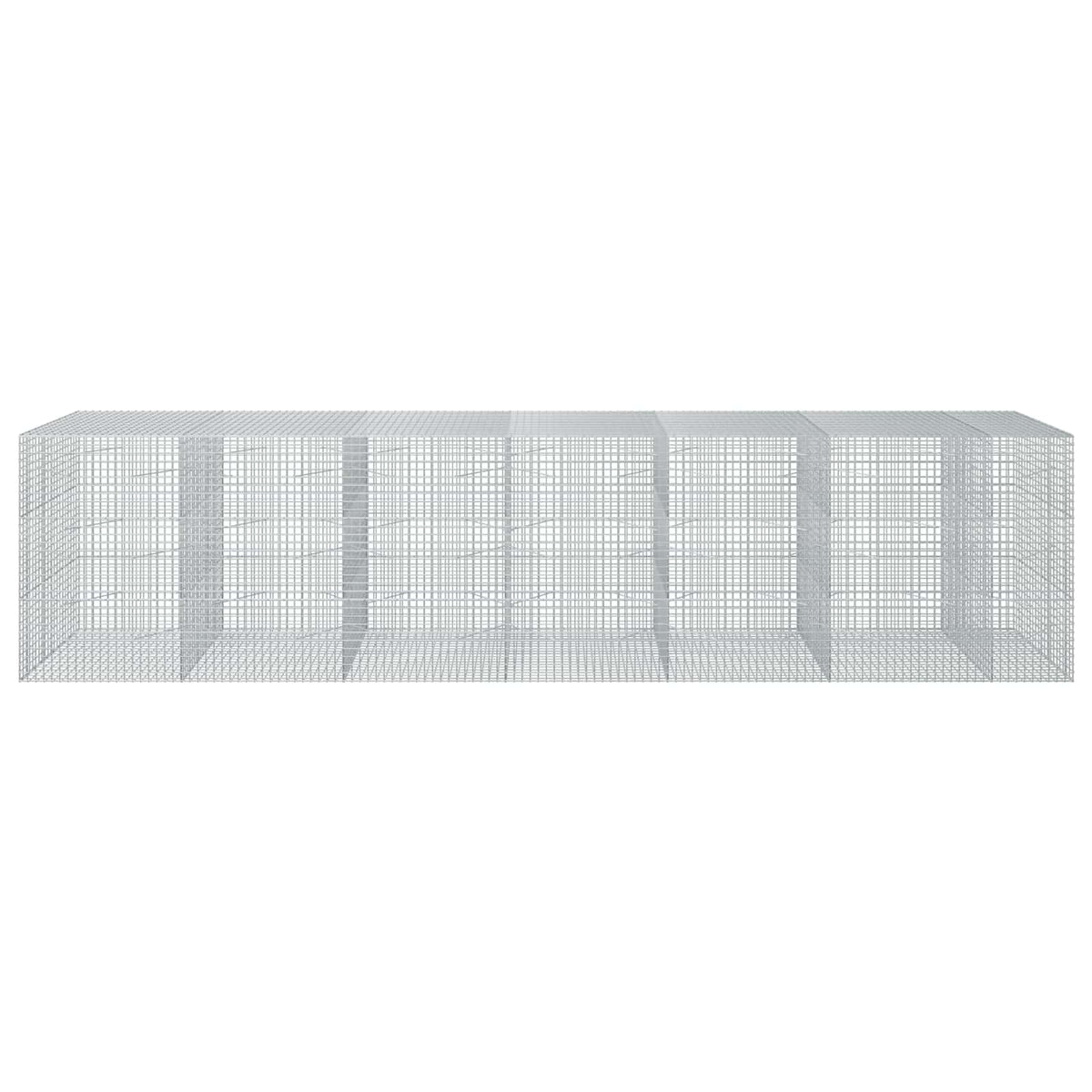 vidaXL Gabion with 3.5 mm Wire and 5x5 cm Mesh 650x100x150 cm 3