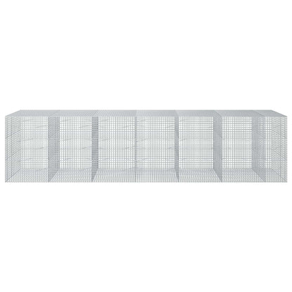 vidaXL Gabion with 3.5 mm Wire and 5x5 cm Mesh 650x100x150 cm 3