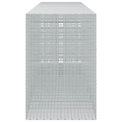 vidaXL Gabion with 3.5 mm Wire and 5x5 cm Mesh 800x100x150 cm 4