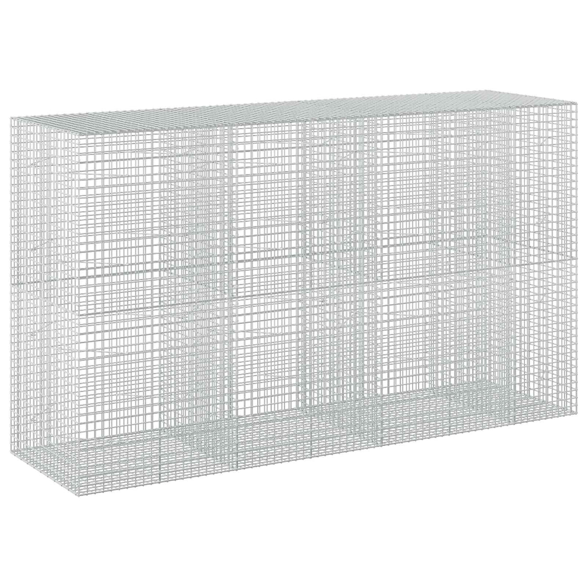 vidaXL Gabion with 3.5 mm Wire and 5x5 cm Mesh 350x100x200 cm 2