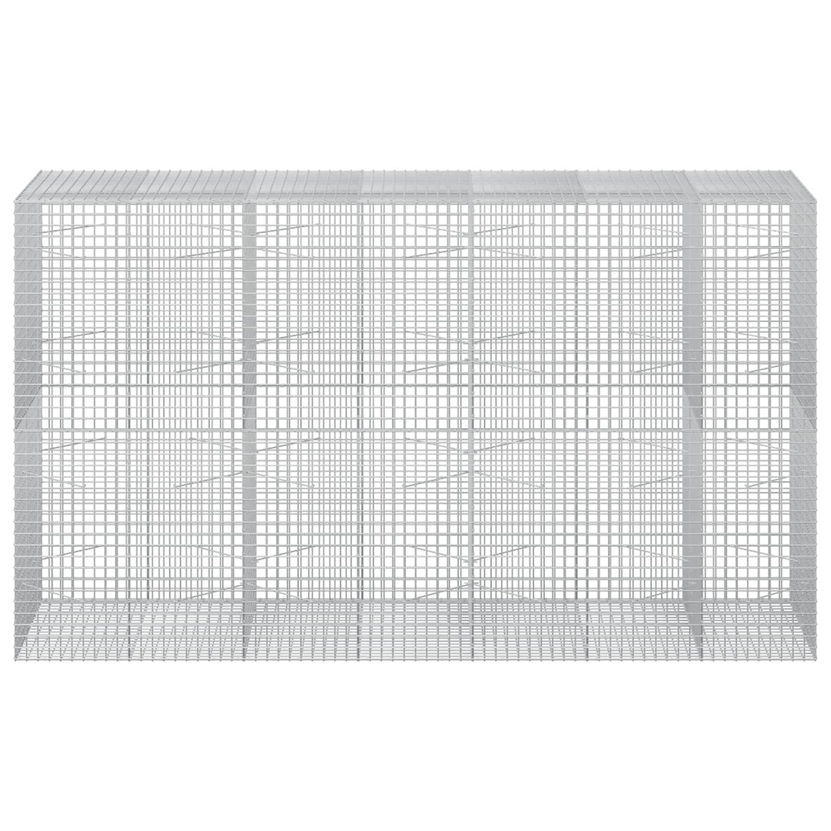 vidaXL Gabion with 3.5 mm Wire and 5x5 cm Mesh 350x100x200 cm 3