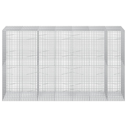 vidaXL Gabion with 3.5 mm Wire and 5x5 cm Mesh 350x100x200 cm 3