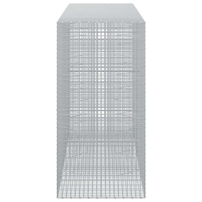 vidaXL Gabion with 3.5 mm Wire and 5x5 cm Mesh 350x100x200 cm 4