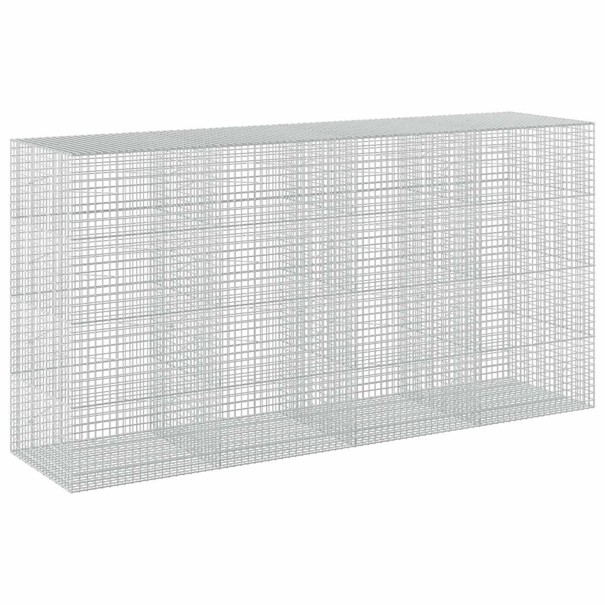 vidaXL Gabion with 3.5 mm Wire and 5x5 cm Mesh 400x100x200 cm 2