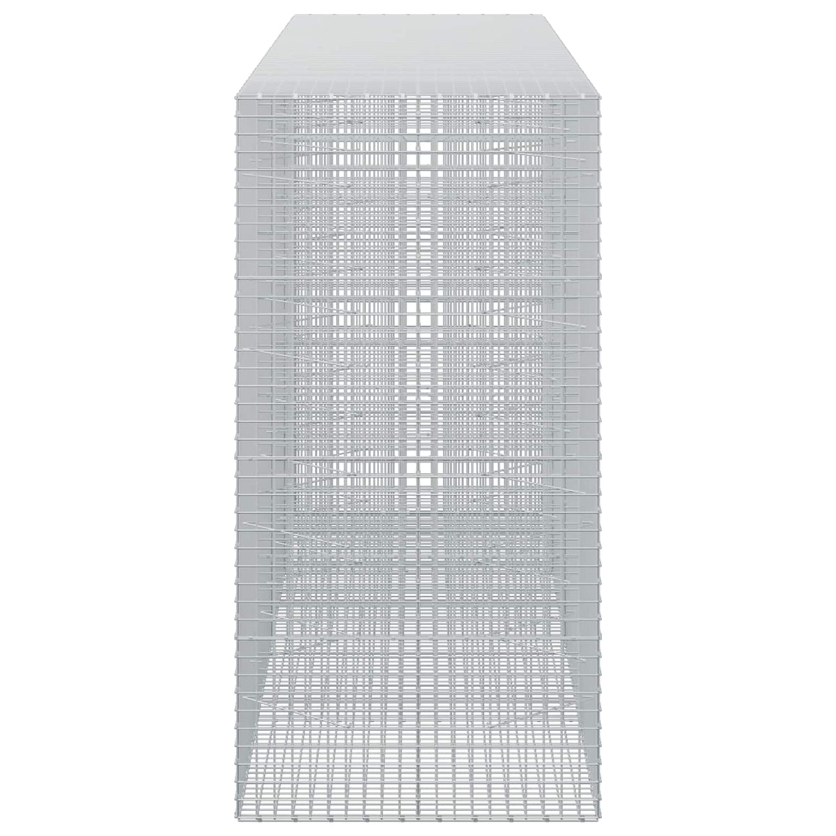 vidaXL Gabion with 3.5 mm Wire and 5x5 cm Mesh 400x100x200 cm 4