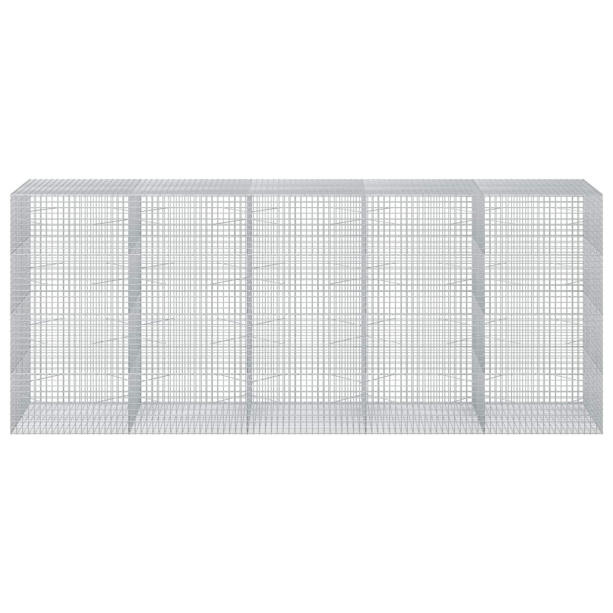 Gabion with 3.5 mm Wire and 5x5 cm Mesh 50x100x200 cm Height 200 cm Thickness 100 cm 50–1000 cm 500 cm