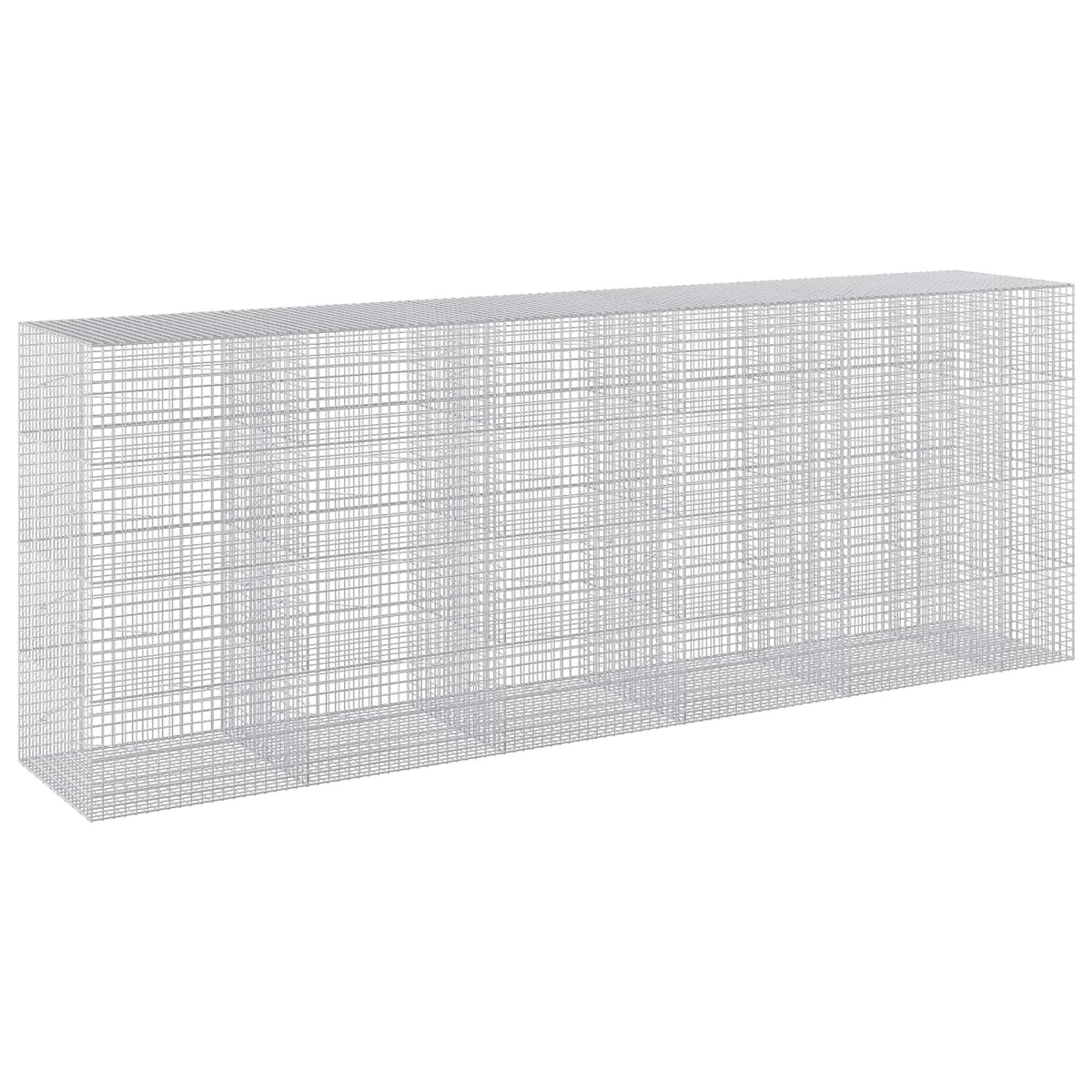 vidaXL Gabion with 3.5 mm Wire and 5x5 cm Mesh 550x100x200 cm 2