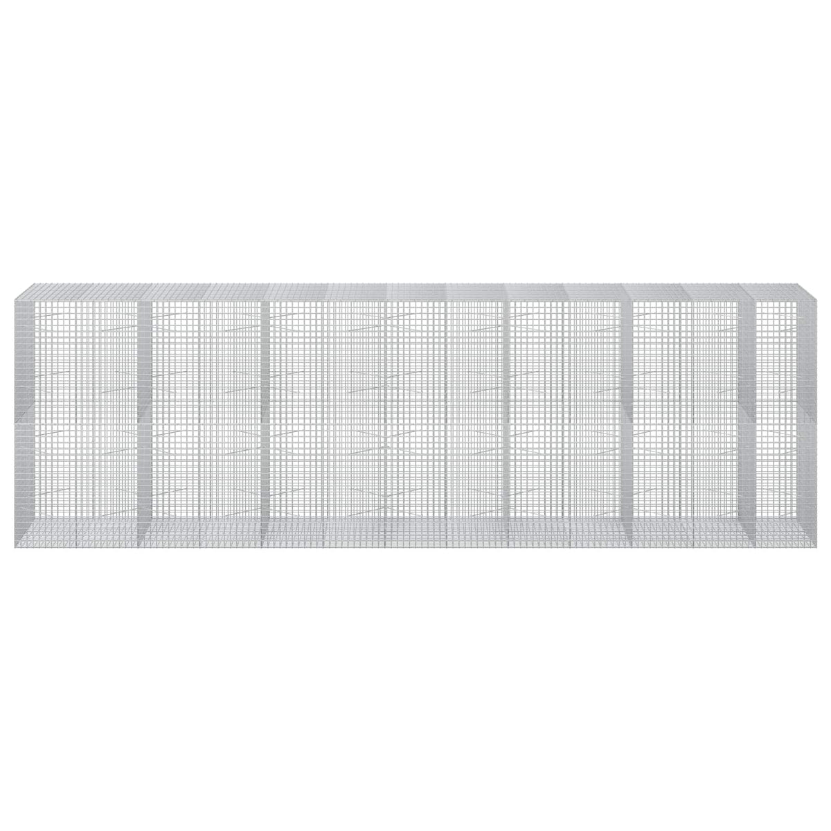 vidaXL Gabion with 3.5 mm Wire and 5x5 cm Mesh 650x100x200 cm 3