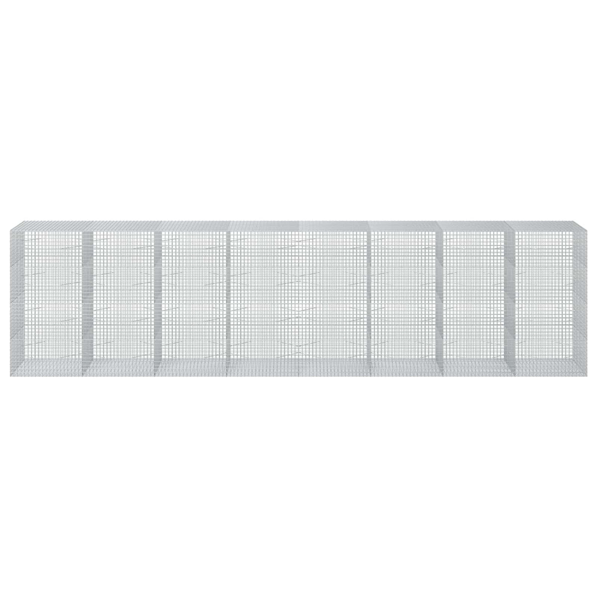 vidaXL Gabion with 3.5 mm Wire and 5x5 cm Mesh 800x100x200 cm 3