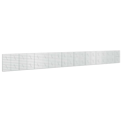 vidaXL Gabion with 3.5 mm Wire and 5x10 cm Mesh 950x10x100 cm 2