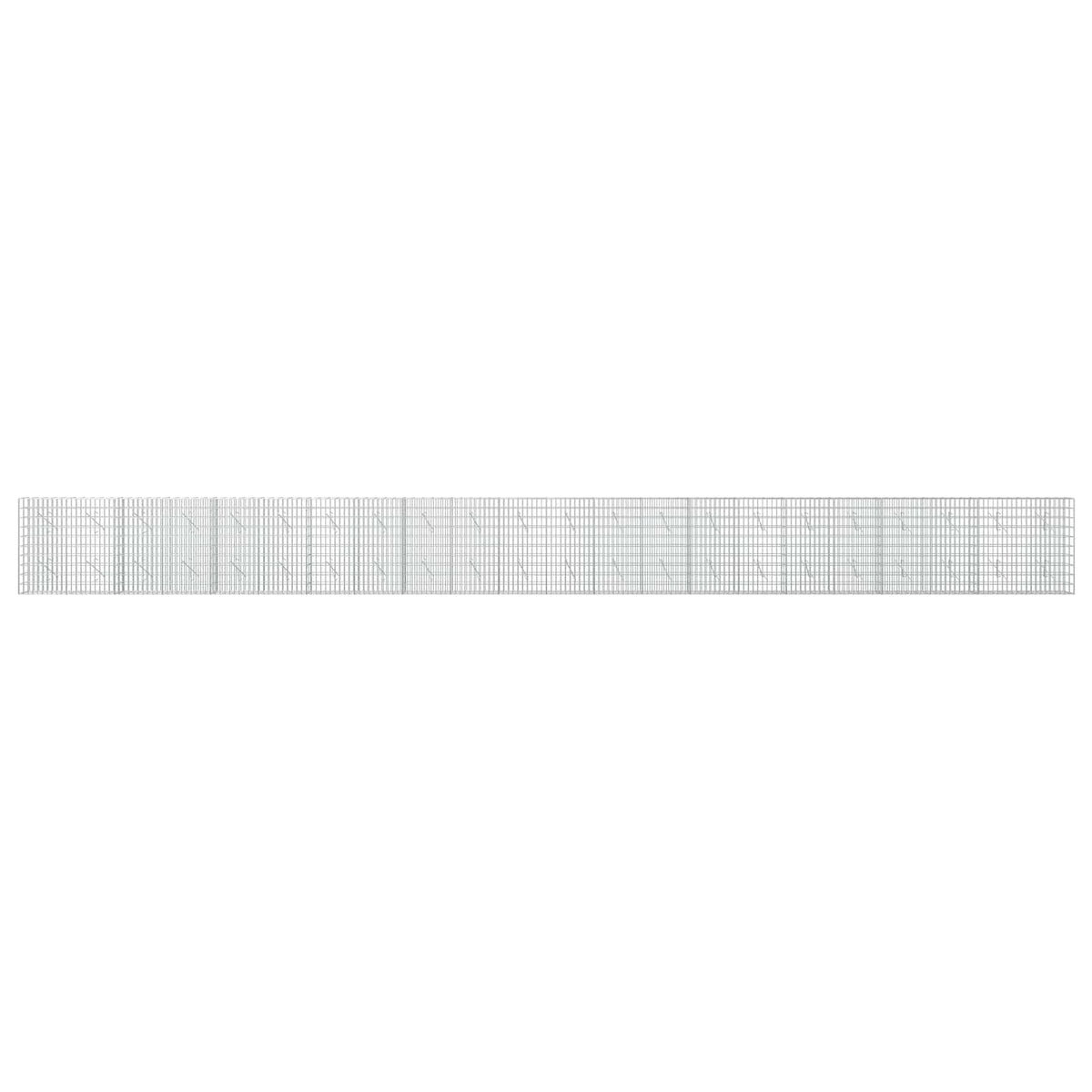 Gabion with 3.5 mm Wire and 5x10 cm Mesh 1050x10x100 cm Height 100 cm Thickness 10 cm 1050–1200 cm 1100 cm