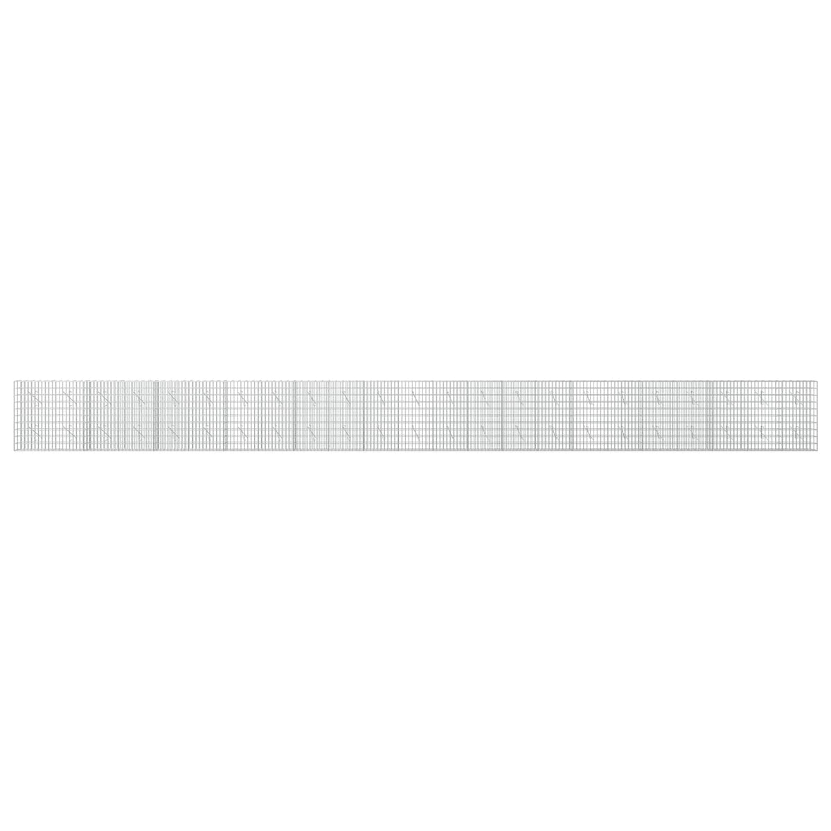 Gabion with 3.5 mm Wire and 5x10 cm Mesh 1050x10x100 cm Height 100 cm Thickness 10 cm 1050–1200 cm 1150 cm