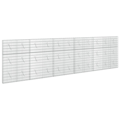 vidaXL Gabion with 3.5 mm Wire and 5x10 cm Mesh 550x10x150 cm 2