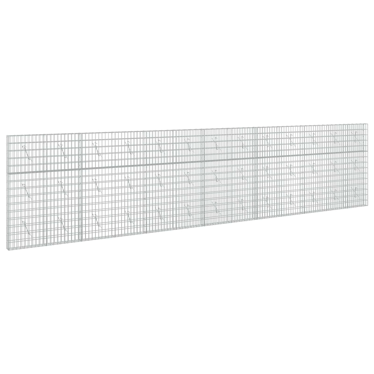 vidaXL Gabion with 3.5 mm Wire and 5x10 cm Mesh 650x10x150 cm 2