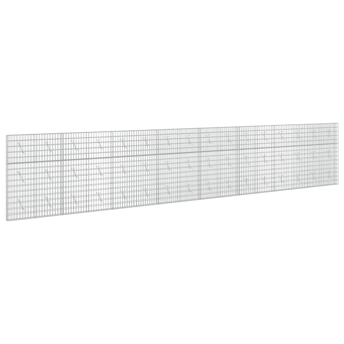 vidaXL Gabion with 3.5 mm Wire and 5x10 cm Mesh 800x10x150 cm 2