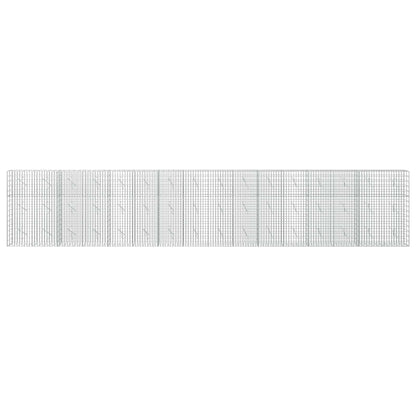 vidaXL Gabion with 3.5 mm Wire and 5x10 cm Mesh 800x10x150 cm 3