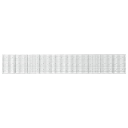 vidaXL Gabion with 3.5 mm Wire and 5x10 cm Mesh 1000x10x150 cm 3