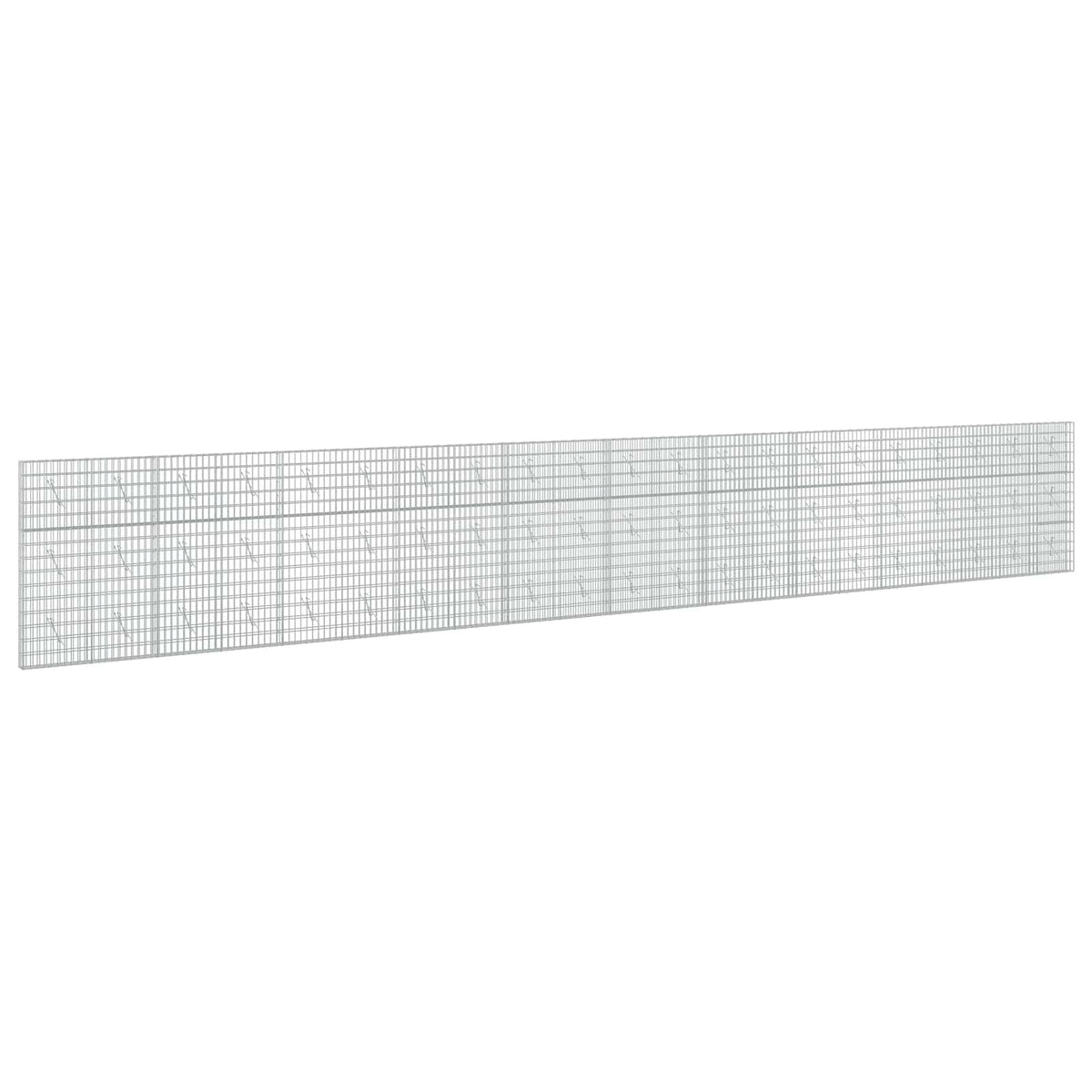 vidaXL Gabion with 3.5 mm Wire and 5x10 cm Mesh 1050x10x150 cm 2