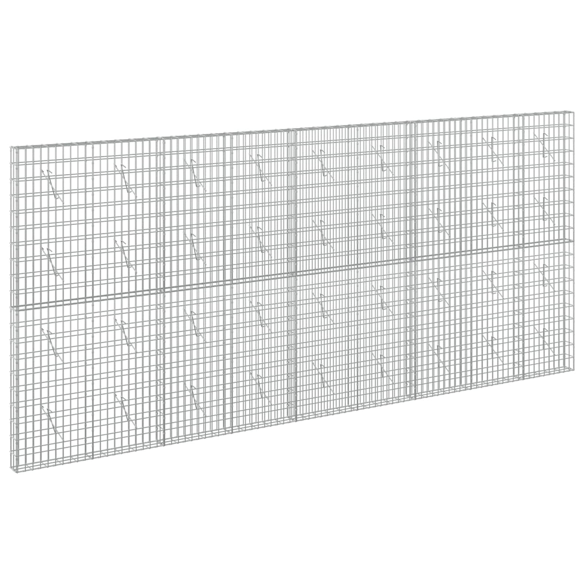 vidaXL Gabion with 3.5 mm Wire and 5x10 cm Mesh 450x10x200 cm 2