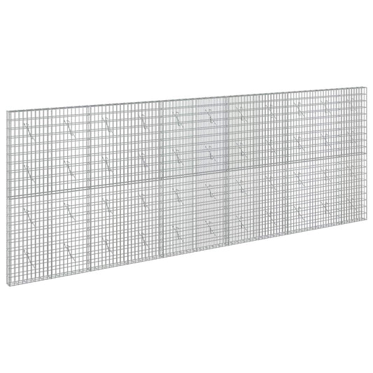 vidaXL Gabion with 3.5 mm Wire and 5x10 cm Mesh 550x10x200 cm 2