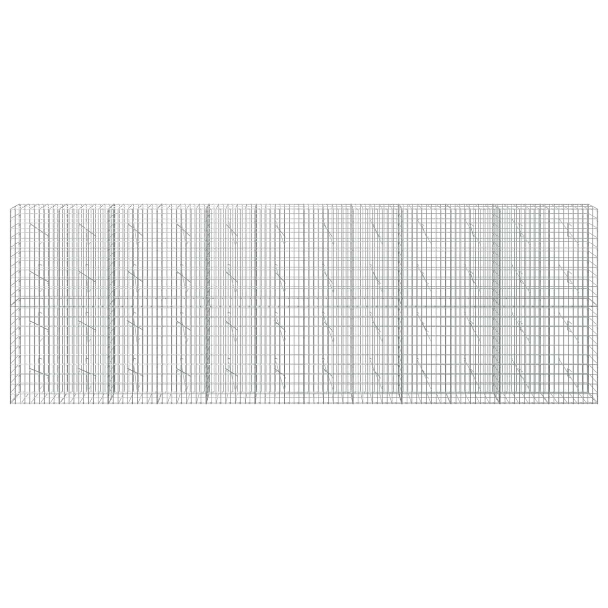 Gabion with 3.5 mm Wire and 5x10 cm Mesh 50x10x200 cm Height 200 cm Thickness 10 cm 50–1000 cm 600 cm