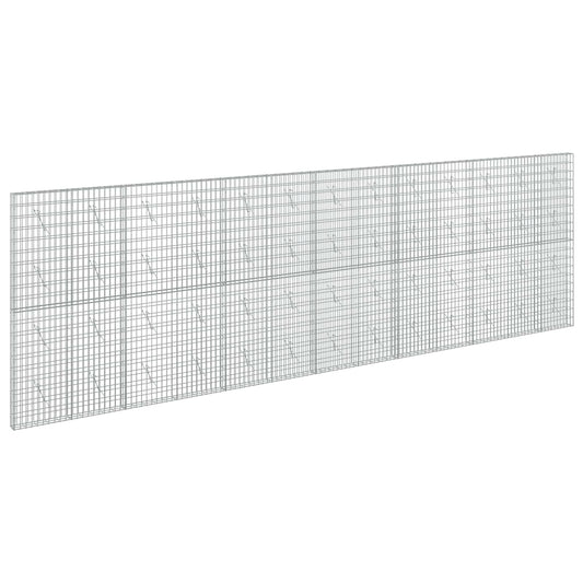 vidaXL Gabion with 3.5 mm Wire and 5x10 cm Mesh 650x10x200 cm 2