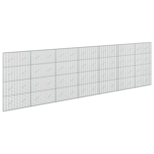 vidaXL Gabion with 3.5 mm Wire and 5x10 cm Mesh 700x10x200 cm 2
