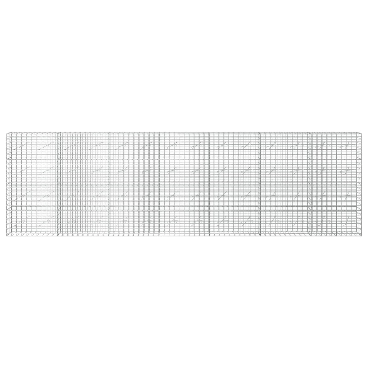 Gabion with 3.5 mm Wire and 5x10 cm Mesh 50x10x200 cm Height 200 cm Thickness 10 cm 50–1000 cm 700 cm