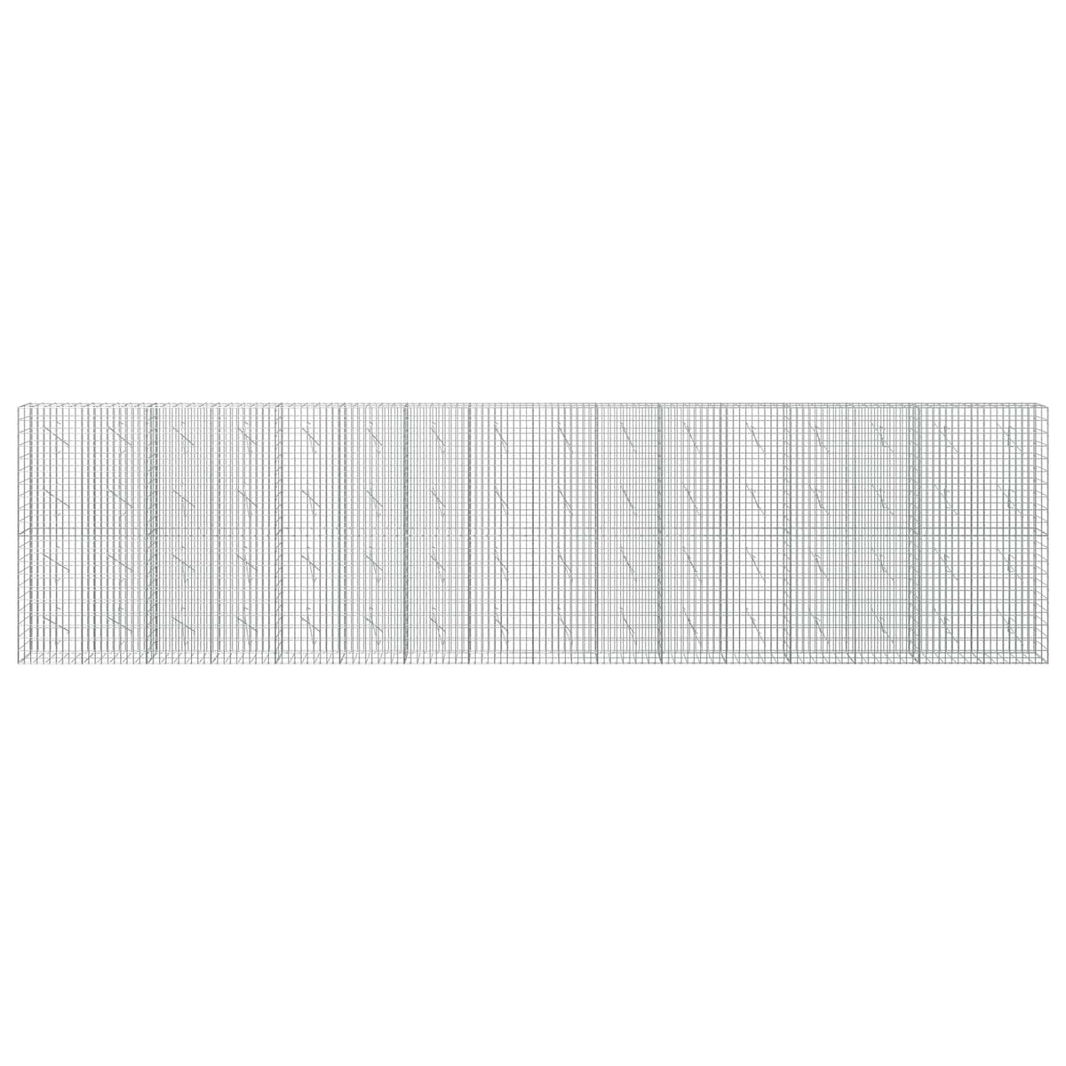 Gabion with 3.5 mm Wire and 5x10 cm Mesh 50x10x200 cm Height 200 cm Thickness 10 cm 50–1000 cm 800 cm