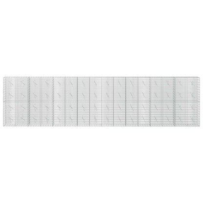 Gabion with 3.5 mm Wire and 5x10 cm Mesh 50x10x200 cm Height 200 cm Thickness 10 cm 50–1000 cm 800 cm