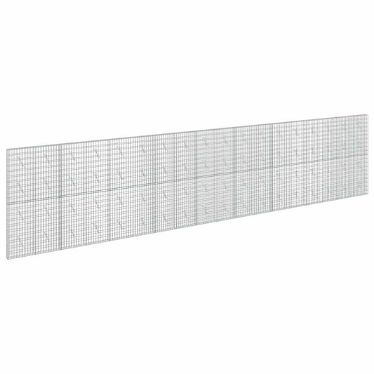 vidaXL Gabion with 3.5 mm Wire and 5x10 cm Mesh 900x10x200 cm 2