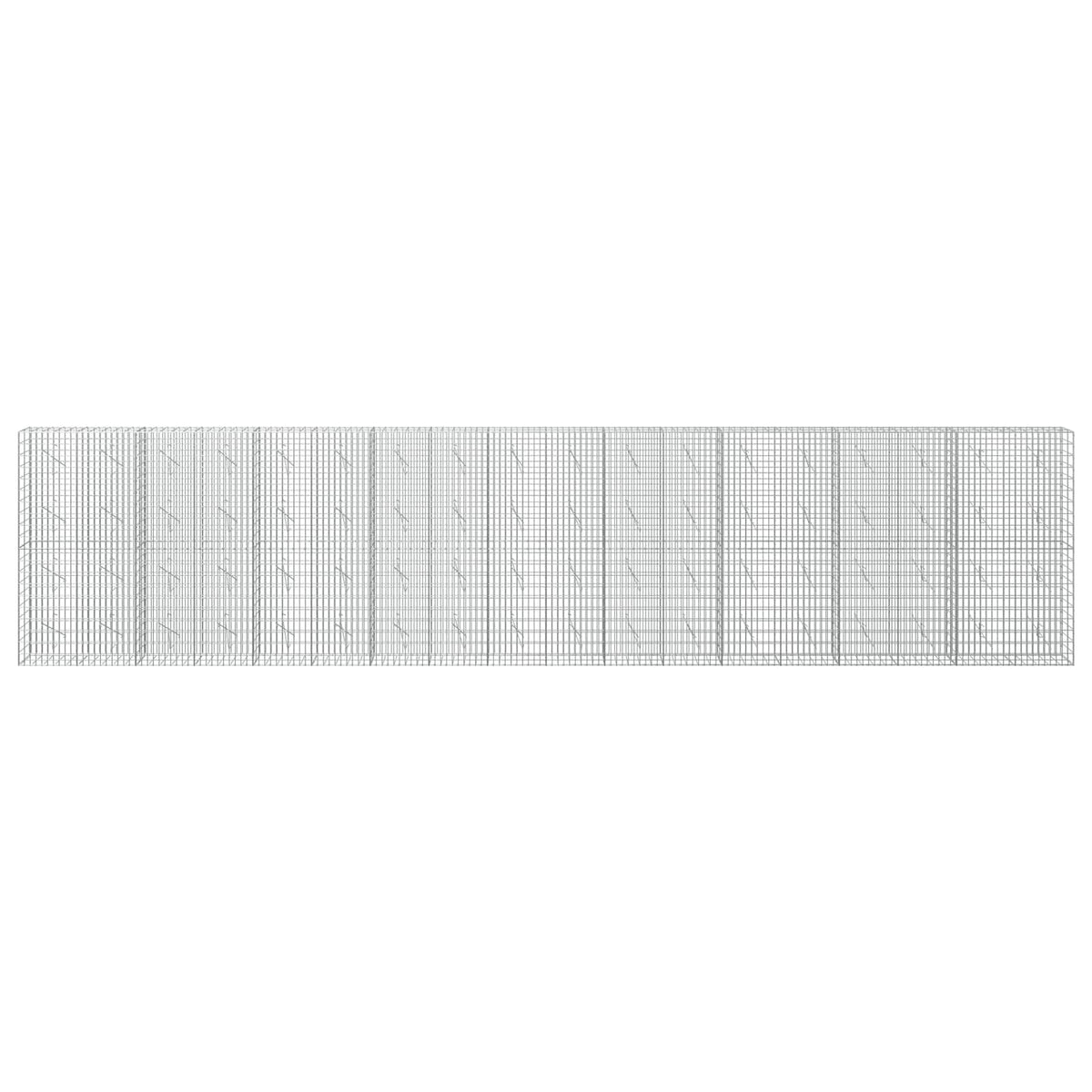 Gabion with 3.5 mm Wire and 5x10 cm Mesh 50x10x200 cm Height 200 cm Thickness 10 cm 50–1000 cm 900 cm