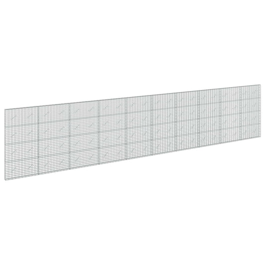 vidaXL Gabion with 3.5 mm Wire and 5x10 cm Mesh 1000x10x200 cm 2