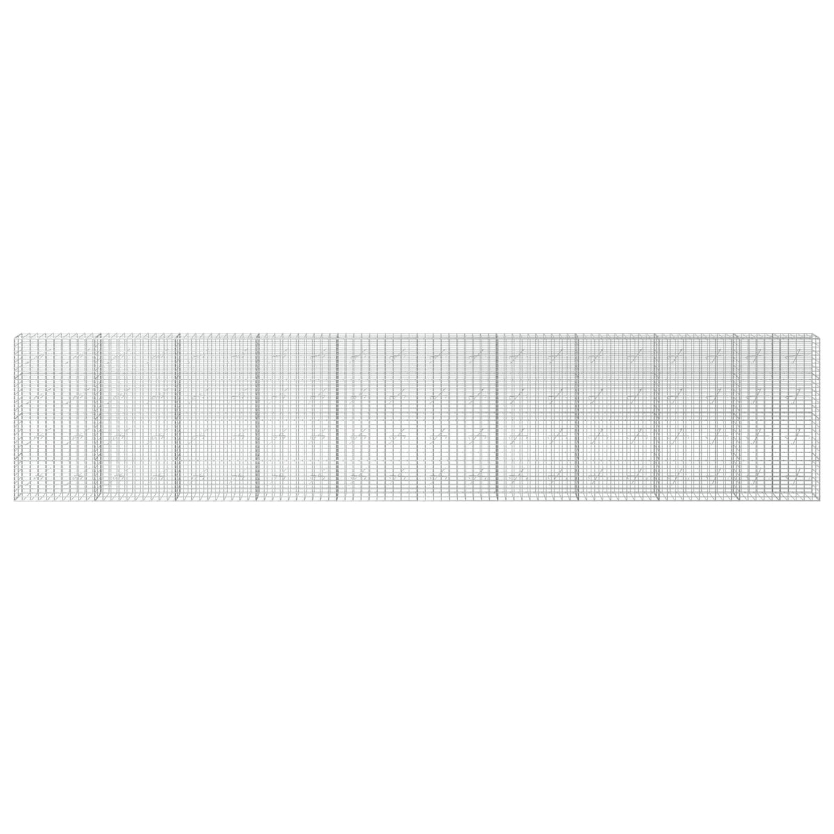 Gabion with 3.5 mm Wire and 5x10 cm Mesh 50x10x200 cm Height 200 cm Thickness 10 cm 50–1000 cm 1000 cm