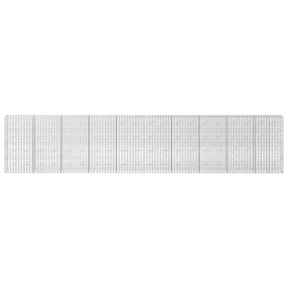Gabion with 3.5 mm Wire and 5x10 cm Mesh 50x10x200 cm Height 200 cm Thickness 10 cm 50–1000 cm 1000 cm