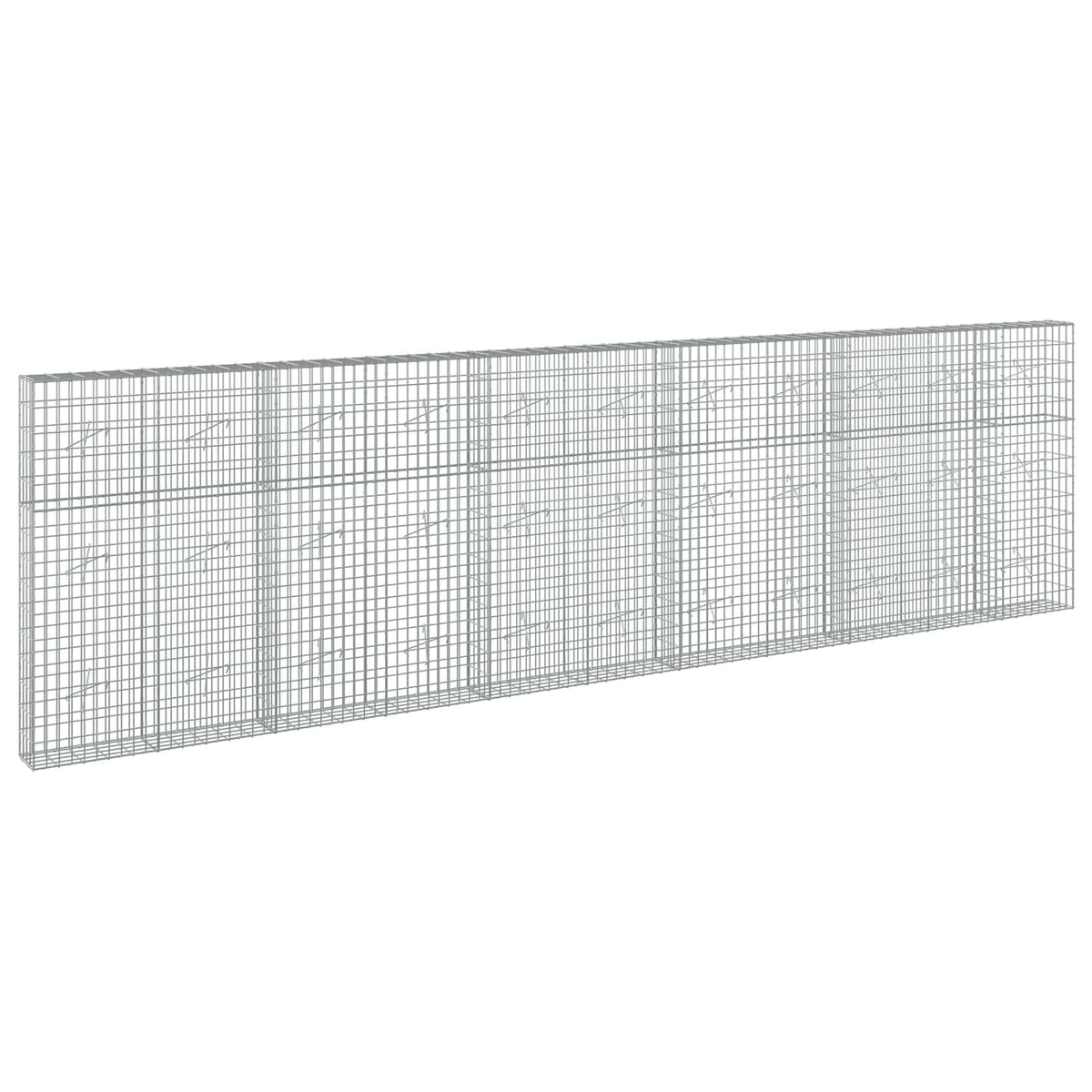 vidaXL Gabion with 3.5 mm Wire and 5x10 cm Mesh 550x20x150 cm 2