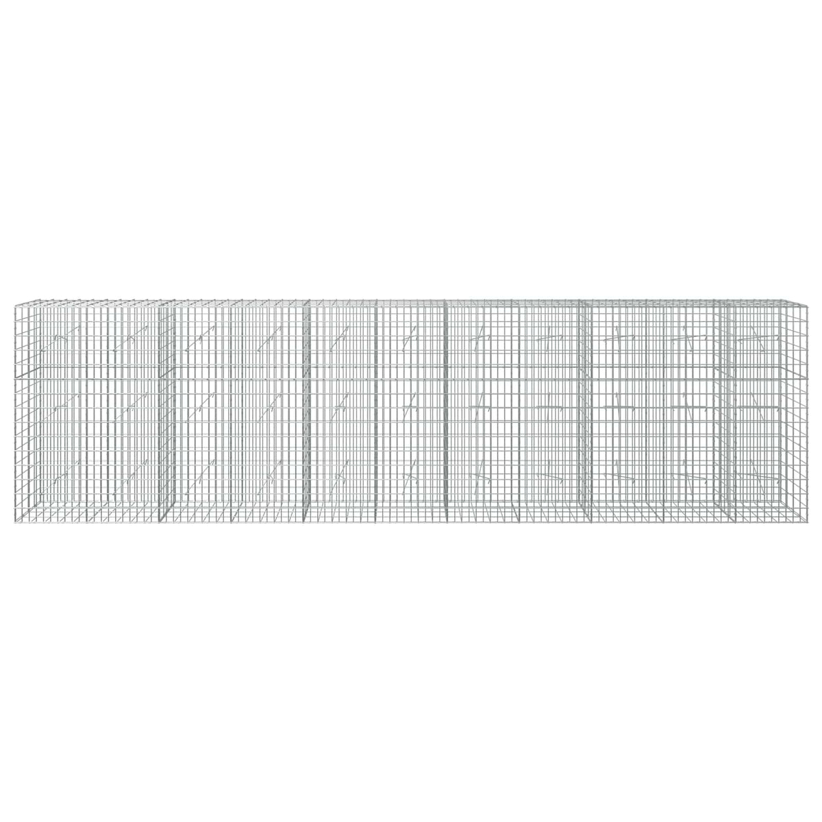 vidaXL Gabion with 3.5 mm Wire and 5x10 cm Mesh 550x20x150 cm 3