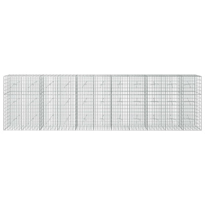 vidaXL Gabion with 3.5 mm Wire and 5x10 cm Mesh 550x20x150 cm 3