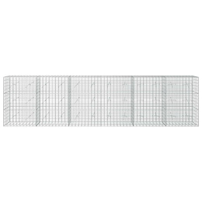 vidaXL Gabion with 3.5 mm Wire and 5x10 cm Mesh 600x20x150 cm 3