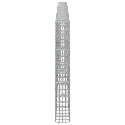 vidaXL Gabion with 3.5 mm Wire and 5x10 cm Mesh 600x20x150 cm 4