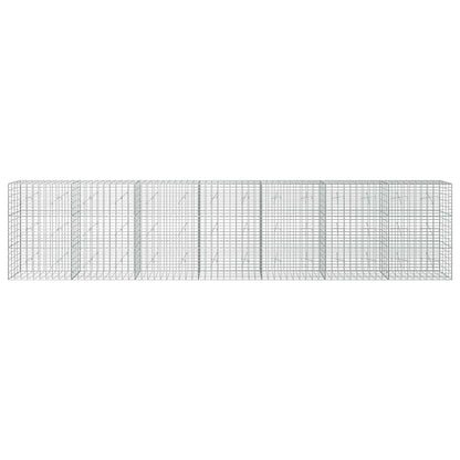 vidaXL Gabion with 3.5 mm Wire and 5x10 cm Mesh 700x20x150 cm 3