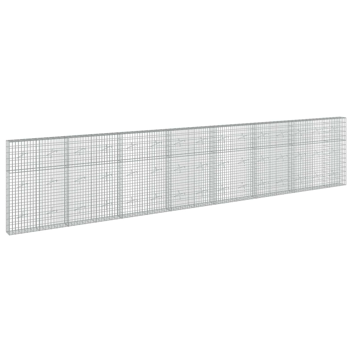 vidaXL Gabion with 3.5 mm Wire and 5x10 cm Mesh 750x20x150 cm 2