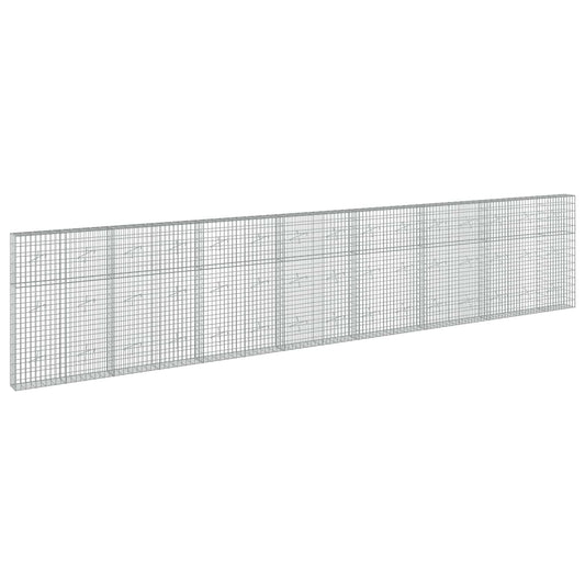 vidaXL Gabion with 3.5 mm Wire and 5x10 cm Mesh 750x20x150 cm 2