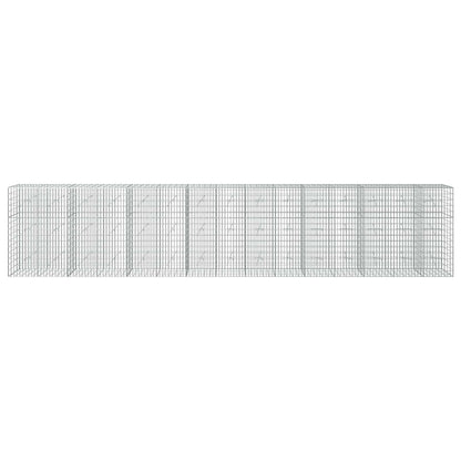 vidaXL Gabion with 3.5 mm Wire and 5x10 cm Mesh 750x20x150 cm 3