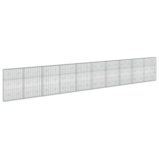 vidaXL Gabion with 3.5 mm Wire and 5x10 cm Mesh 1000x20x150 cm 2