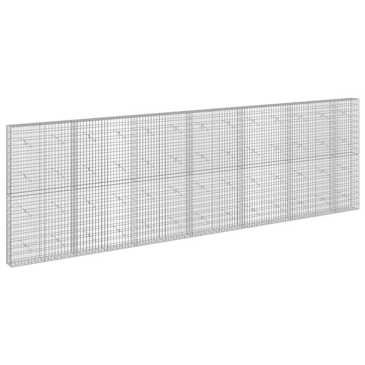 vidaXL Gabion with 3.5 mm Wire and 5x10 cm Mesh 650x20x200 cm 2